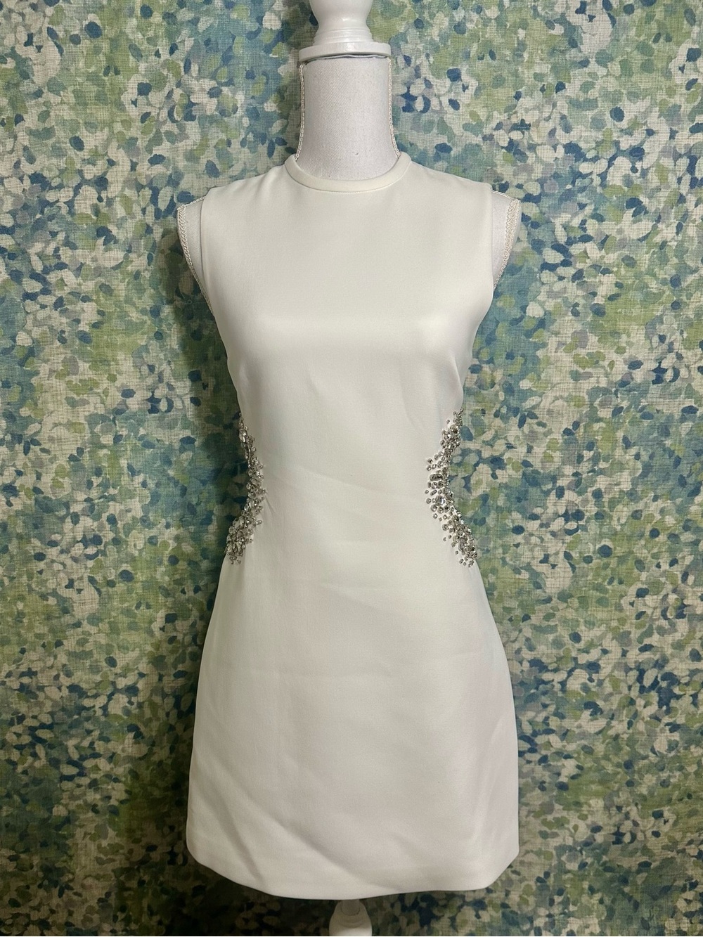 A.L.C. Ivory Crystal Cutout Cocktail Dress Size 2